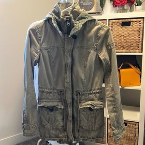 Abercrombie & Fitch A&F XS green jacket